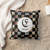 チェスの家族の写真名 クッション (ブランケット)