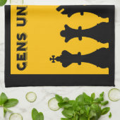 チェスの対戦相手 キッチンタオル (折り畳み)