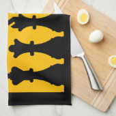 チェスの対戦相手 キッチンタオル (四つ折り)