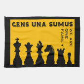 チェスの対戦相手 キッチンタオル (横)