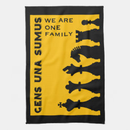 チェスの対戦相手 キッチンタオル