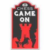 チェスの対戦相手 シール (正面)