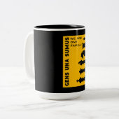 チェスの対戦相手 ツートーンマグカップ (正面左)