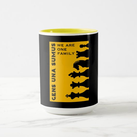 チェスの対戦相手 マグカップ (中央)