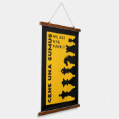 チェスの対戦相手 吊り下げ型タペストリー (傾斜あり)