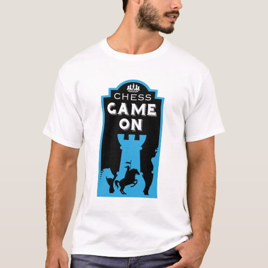 チェスの対戦相手 Tシャツ (正面)