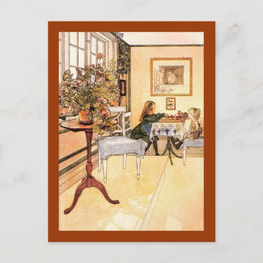 チェスの小さなゲーム ポストカード (正面)