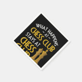 チェスの恋人|チェスクラブのユーモアで何が起こるか スタンダードカクテルナプキン (角)