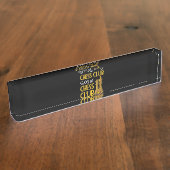 チェスの恋人|チェスクラブのユーモアで何が起こるか デスクネームプレート (側面)