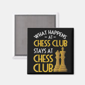 チェスの恋人|チェスクラブのユーモアで何が起こるか マグネット (正面/裏面)