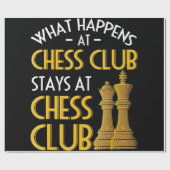 チェスの恋人|チェスクラブのユーモアで何が起こるか ラッピングペーパー (フラット)