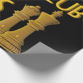 チェスの恋人|チェスクラブのユーモアで何が起こるか ラッピングペーパー (角)