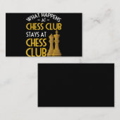 チェスの恋人|チェスクラブのユーモアで何が起こるか 名刺 (正面/裏面)