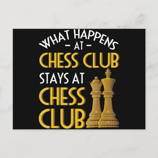 チェスの恋人 |チェスクラブのユーモアで起こること シーズンポストカード (正面)