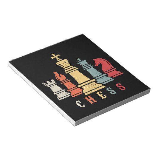 チェスの恋人 |チェスセットのチェックメイトのギフト ノートパッド (アングル)