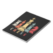 チェスの恋人 |チェスセットのチェックメイトのギフト ノートパッド (回転)