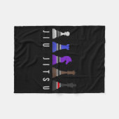 チェスの恋人 |チェス得の素晴らし移動 フリースブランケット (正面(横))