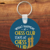 チェスの恋人 | Chess Clubユーモアで何が起こるか キーホルダー (正面)
