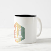 チェスの恋人 | Knight King Rook Chess カラフル Gift ツートーンマグカップ (正面右)