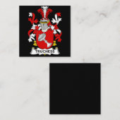 チェスの恋人 | Truchess Coat of Arms -家紋 スクエア名刺 (正面/裏面)