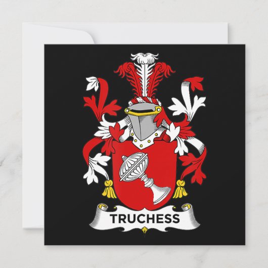チェスの恋人 | Truchess Coat of Arms -家紋 招待状 (正面)