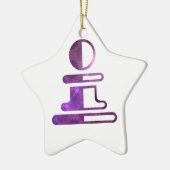 チェスの担保のオーナメント セラミックオーナメント (左)