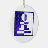 チェスの担保の反射のオーナメント セラミックオーナメント (右)