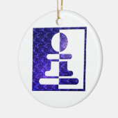 チェスの担保の反射のオーナメント セラミックオーナメント (左)