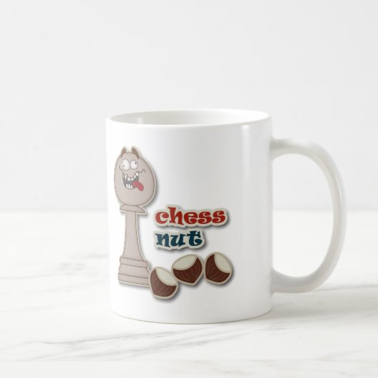 チェスの担保、チェスのナットおよびクリ コーヒーマグカップ (右)