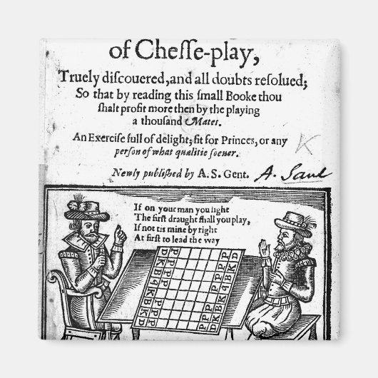 チェスの有名なゲーム， 1614 マグネット (正面)