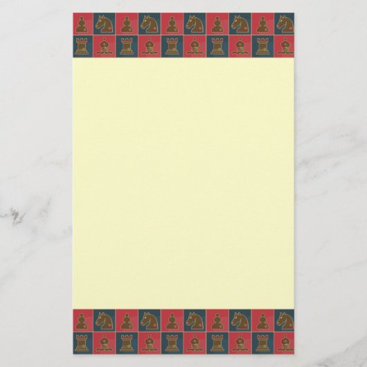 チェスの正方形 便箋 (正面)