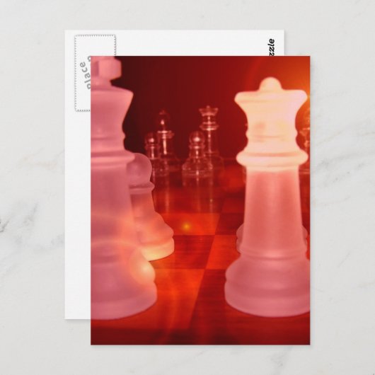 チェスの演劇の郵便はがき ポストカード (正面/裏面)