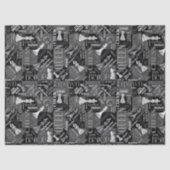 チェスの用語とピースの白黒ID784 薄葉紙 (正面)