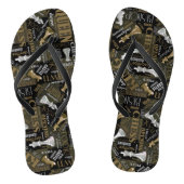 チェスの用語とピース銀と金ゴールドID784 ビーチサンダル (ソール)