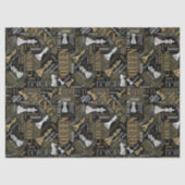 チェスの用語とピース銀と金ゴールドID784 薄葉紙 (正面)