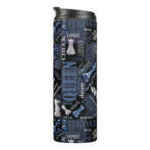 チェスの用語とピース銀と青ID784 タンブラー (回転右)