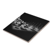 チェスの白黒の駒王チェス盤 タイル (側面)