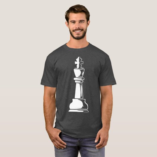 チェスの衣装チェスクラブキングチェスの駒 Tシャツ (正面フル)