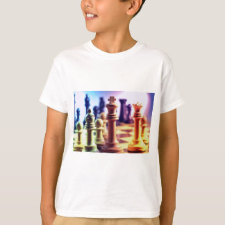 チェスの試合の子供のTシャツ Tシャツ
