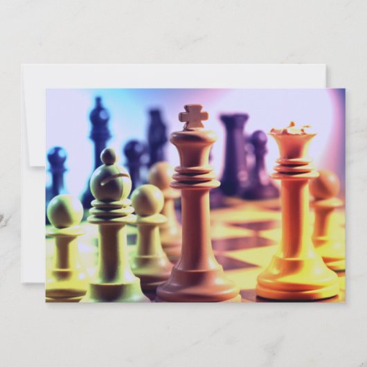 チェスの試合の招待状 招待状 (正面)