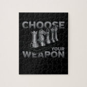 チェスの試合はあなたの武器を選びます ジグソーパズル (縦)