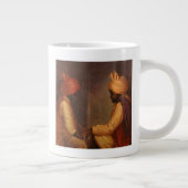 チェスの試合 ジャンボコーヒーマグカップ (右)