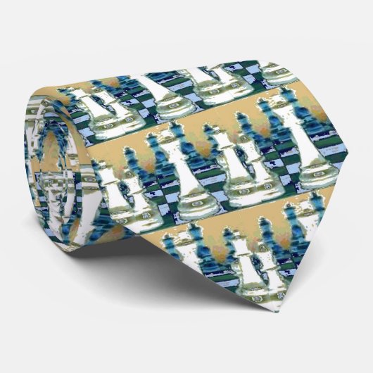 チェスの試合 ネクタイ (ロール)