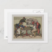 チェスの試合 ポストカード (正面/裏面)