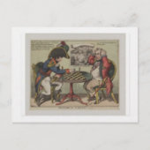 チェスの試合 ポストカード (正面)