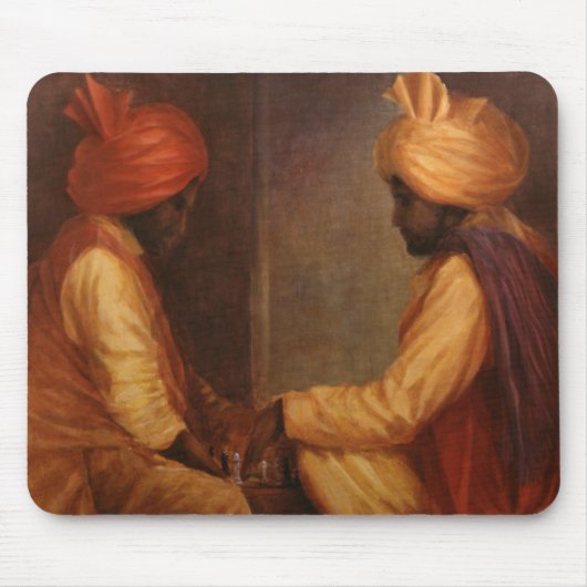 チェスの試合 マウスパッド (正面)