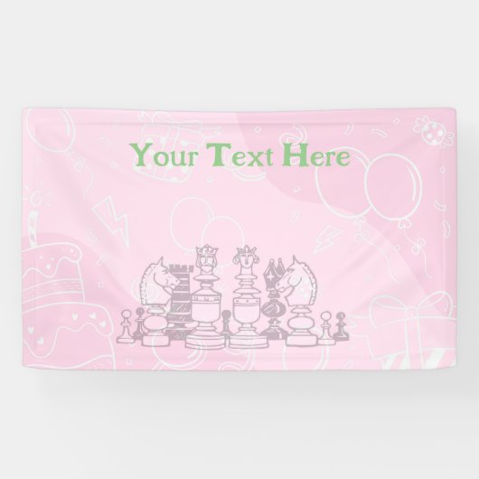 チェスの誕生日(Happy Chess birthday) 横断幕 (横)