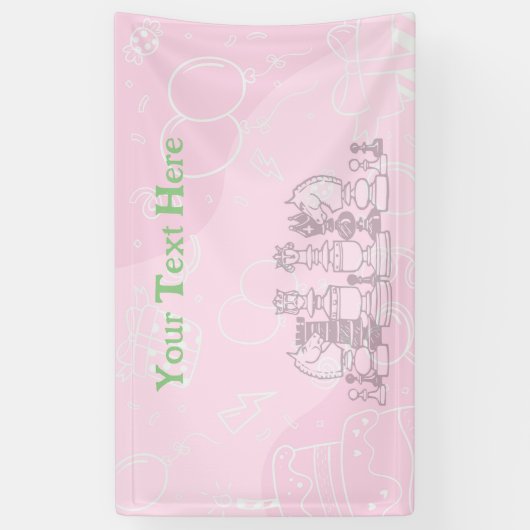 チェスの誕生日(Happy Chess birthday) 横断幕 (縦)