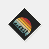 チェスの進化レトロヴィンテージギフト スタンダードカクテルナプキン (角)