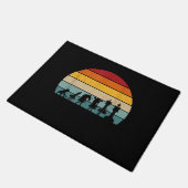 チェスの進化レトロヴィンテージギフト ドアマット (アングル)